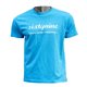 t-shirt RETRO turquoise - white