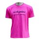 T-Shirt RETRO magenta - schwarz