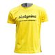 t-shirt RETRO yellow- black