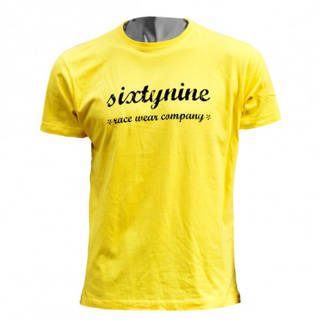 t-shirt RETRO yellow- black