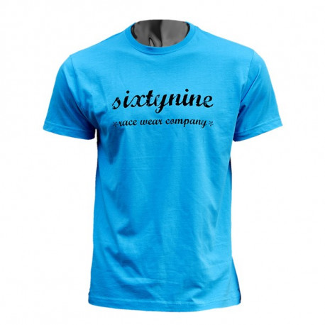 t-shirt RETRO turquoise - black