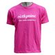 T-Shirt RETRO magenta - weis