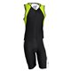 triatlonová kombinéza TRI SPORT černo - bílo - neon zelená
