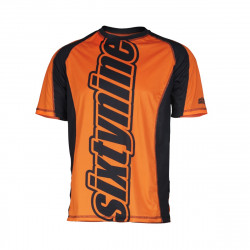 běžecké triko RUN ULTIMA design VERTICAL fluo orange